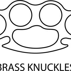 brass knuckles vector file svg dxf eps png jpg file