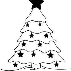 christmas tree line art vector file 1 svg dxf eps png jpg file
