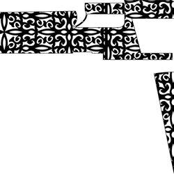 desert eagle hand gun design 4template vector file svg dxf eps png jpg file