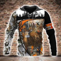 deer hunting all over printed hoodie bt130218
