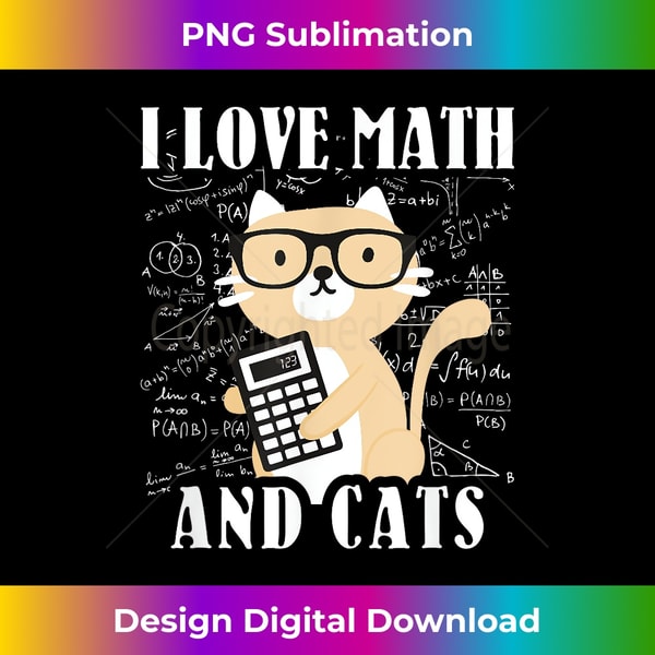 Math Kitty Cat I Love Math And Cats Mathematics Math - Artis - Inspire ...