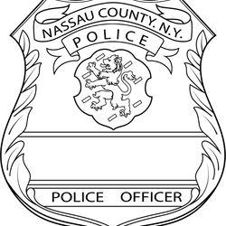 nassau county new york police officer badge vector file svg dxf eps png jpg file