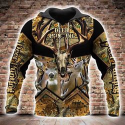 deer hunting all over printed hoodie bt241241