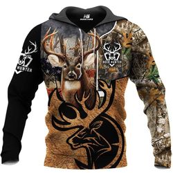 deer hunting all over printed hoodie bt261106
