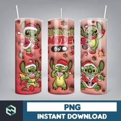 3d design tumbler inflated sublimation tumbler design download png, 20 oz digital tumbler wrap png (20)