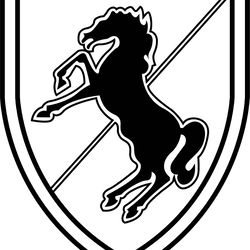 us army 11th armored cavalry regiment 11th acr blackhorse emblem vector file svg dxf eps png jpg file