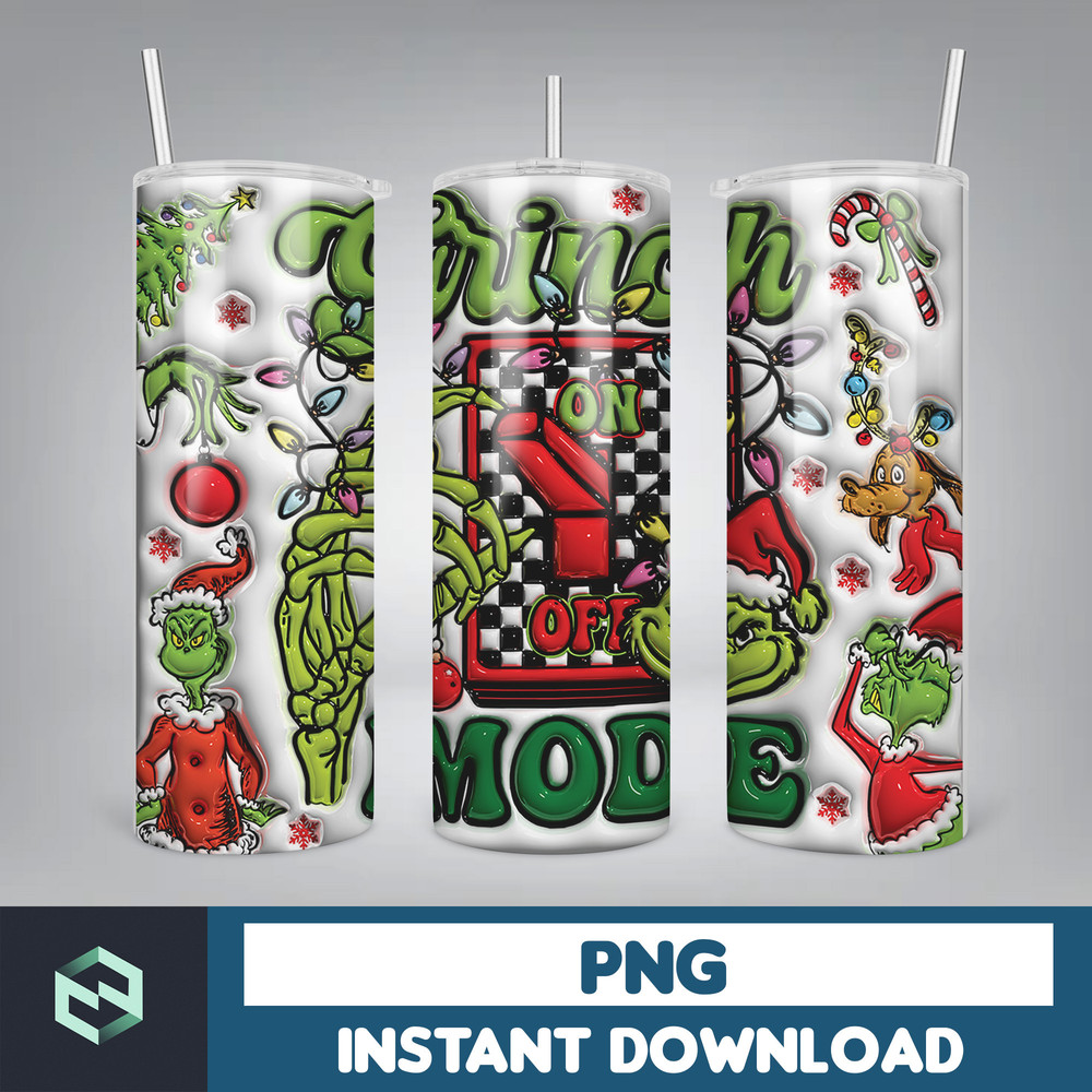 3D Design Tumbler Inflated Sublimation Tumbler Design Download PNG, 20 Oz Digital Tumbler Wrap PNG (9).jpg