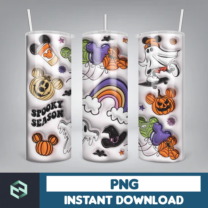 3D Design Tumbler Inflated Sublimation Tumbler Design Download PNG, 20 Oz Digital Tumbler Wrap PNG (47).jpg
