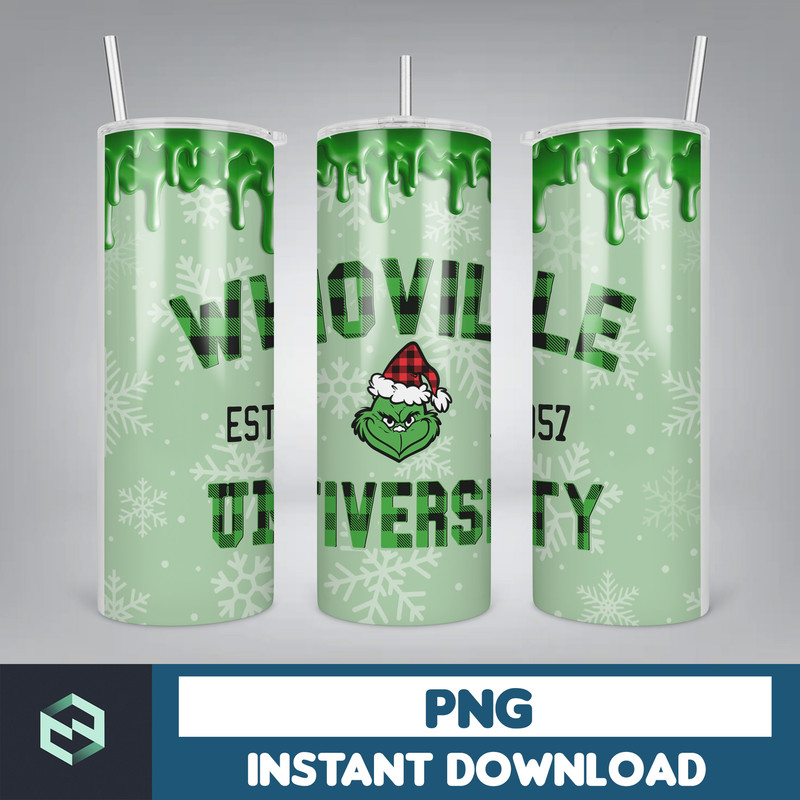 Christmas 20 Oz Skinny Tumbler Sublimation, Christmas Movies Png, Xmas Holiday Png, Santa Hat Png, Christmas 20oz Tumbler Wrap (14).jpg