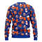 NHL New York Islanders Santa Claus Snowman Ugly Hoodie 3D Zip Hoodie 3D Ugly Christmas Sweater 3D Fleece Hoodie