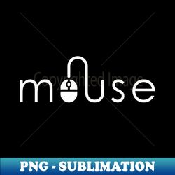 Mouse Wordmark - PNG Transparent Sublimation Design - Capture Imagination with Every Detail
