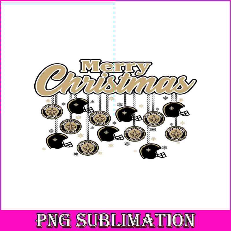 NFL231123118-Christmas New Orleans Saints PNG Merry Christmas Football PNG NFL PNG.png