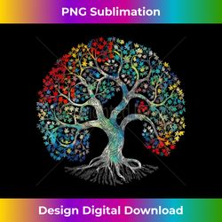 Tie Dye Tree of Life Wiccan Art Artist Pagan Witch Cute - Artisanal Sublimation PNG File - Spark Your Artistic Genius