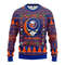 NHL New York Islanders Grateful Dead Ugly Hoodie 3D Zip Hoodie 3D Ugly Christmas Sweater 3D Fleece Hoodie
