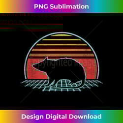 opossum retro vintage 80s style gift - chic sublimation digital download - striking & memorable impressions