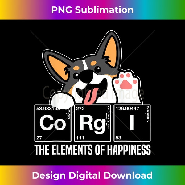 Science Corgi Sticker Black Corgi Periodic Table Chemistry Science Teacher - Futur | Inspire ...
