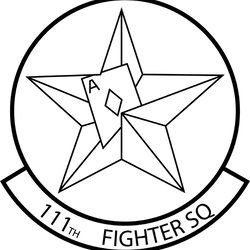 usaf 111 th fighter squadron air force 111th fs embblem vector file svg dxf eps png jpg file