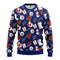 NHL Tampa Bay Lightning Santa Claus Snowman Ugly Hoodie 3D Zip Hoodie 3D Ugly Christmas Sweater 3D Fleece Hoodie
