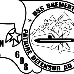 uss bremerton ssn 698 attack submarine patch vector file svg dxf eps png jpg file
