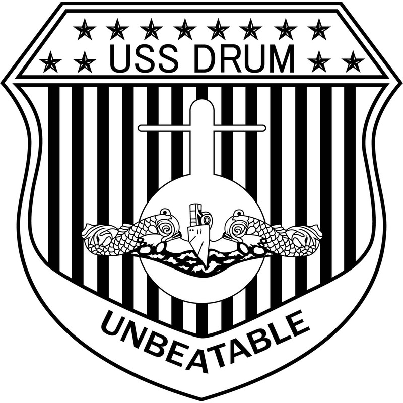 USS DRUM SSN-677 ATTACK SUBMARINE PATCH VECTOR FILE.jpg