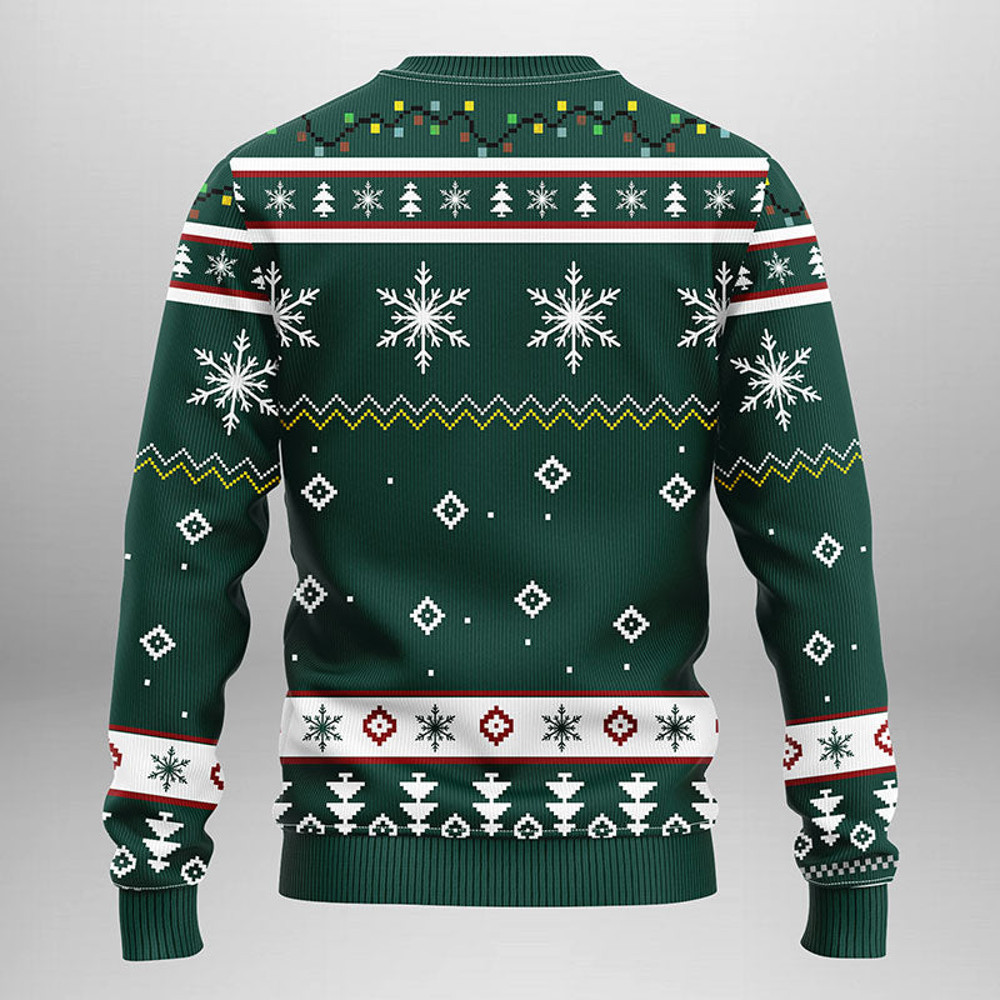 NCAA Michigan State Spartans Funny Grinch Ugly Hoodie 3D Zip Hoodie 3D Ugly Christmas Sweater 3D Fleece Hoodie