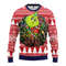MLB Boston Red Sox Grinch Hug Ugly Hoodie 3D Zip Hoodie 3D Ugly Christmas Sweater 3D Fleece Hoodie