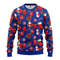 MLB Chicago Cubs Santa Claus Snowman Ugly Hoodie 3D Zip Hoodie 3D Ugly Christmas Sweater 3D Fleece Hoodie
