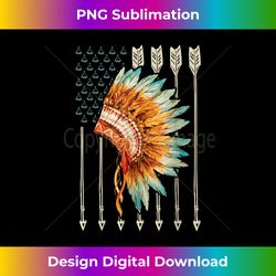 Native American USA Flag - Contemporary PNG Sublimation Design - Enhance Your Art with a Dash of Spice