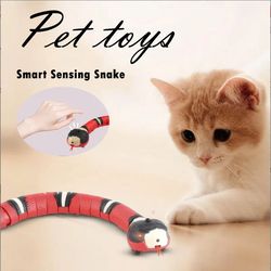 Multiple Color Smart Sensing Snake Interactive Cat Toys Automatic Cats Toys USB Charging Accessories Kitten Toy For Pet
