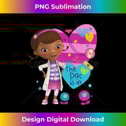 disney doc mcstuffins the doc is in long sleeve t-shirt long sleeve - futuristic png sublimation file - access the spectrum of sublimation artistry