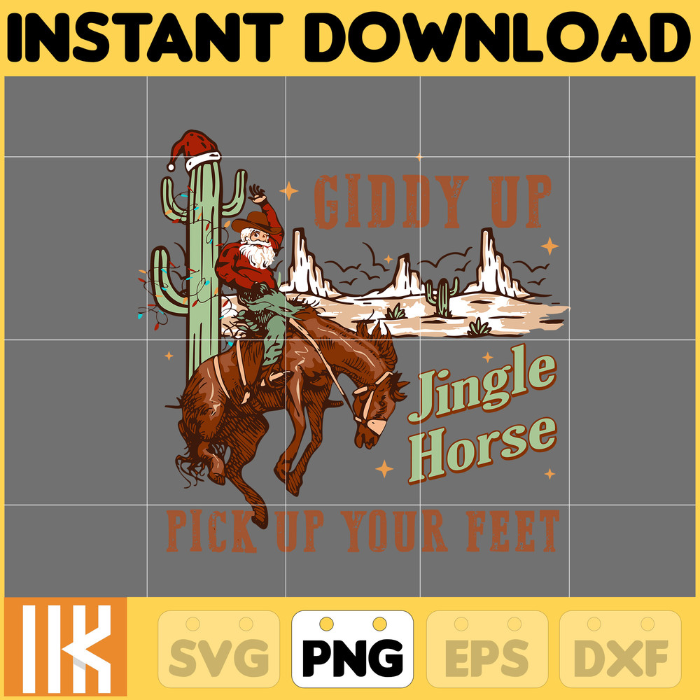 Giddy Up Jingle Horse Png, Pick Up Your Feet Png, Christmas Horse Png, Merry Horsemas Png (9).jpg