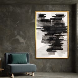 original white and black wall art, modern abstract painting on canvas, minimalist painting,wall art canvas design framed