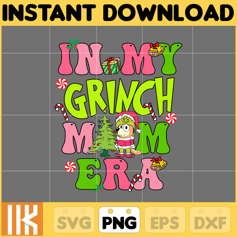 Pink Blue Dog Christmas Holiday Png, Blue Dog & Family Png, Christmas Cartoon Png, Funny Christmas 2023 Png, Pink Christmas Png (1).jpg