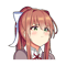 Monika Cute Kawaii Anime Girl Pouting.png