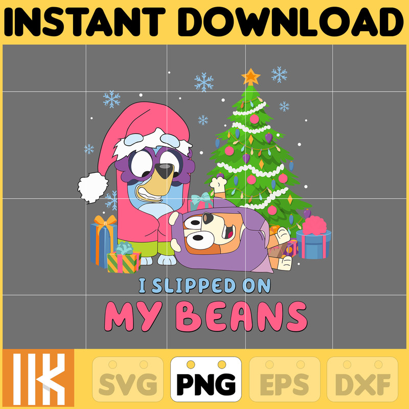 Pink Blue Dog Christmas Holiday Png, Blue Dog & Family Png, Christmas Cartoon Png, Funny Christmas 2023 Png, Pink Christmas Png (9).jpg