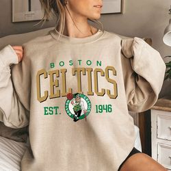 vintage boston basketball shirt, retro celtic basketball sweatshirt, celtic basketball est 1946 shirt,basketball fan gif