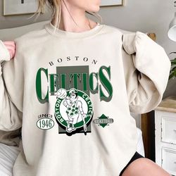 vintage boston basketball shirt, retro celtic basketball sweatshirt, celtic basketball est 1946 t-shirt, basketball fan