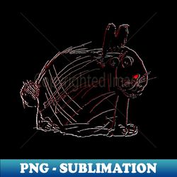 rabbit bunny childrens drawing - Artistic Sublimation Digital File - Capture Imagination with Every Detail
