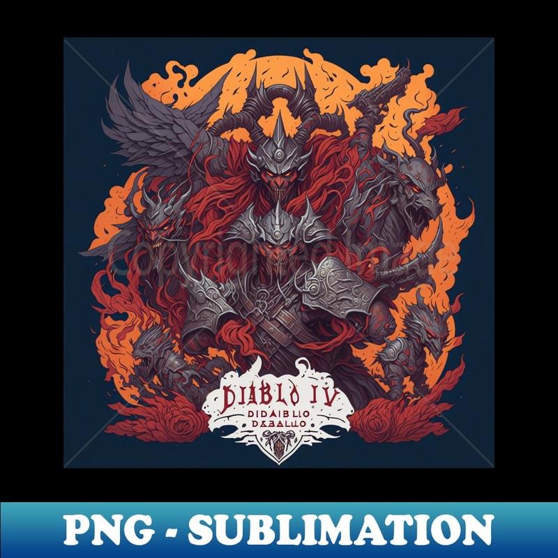 Diablo Transparent Diablo 4 - Retro PNG Sublimation Digital Download - Perfect | Inspire ...