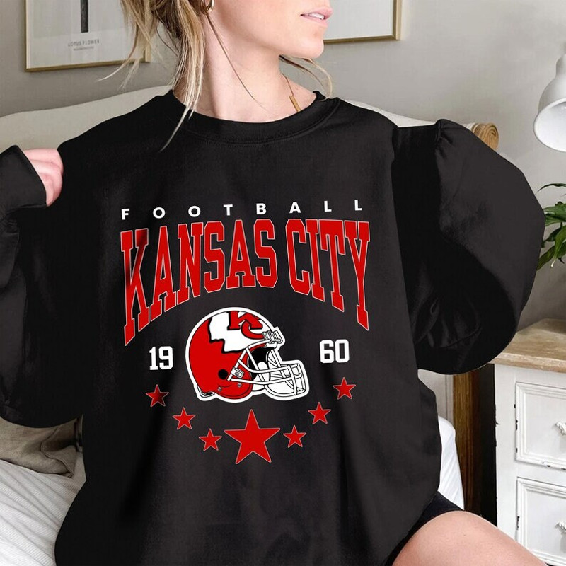 Vintage Kansas City Sweatshirt, Kansas City Fan Crewneck Sweatshirt, Distressed Kansas City Shirt, Retro Kansas Fans Shirt, Football Team.jpg