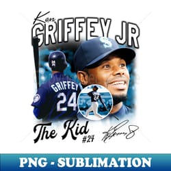 ken griffey jr the kid basketball legend signature vintage retro 80s 90s bootleg rap style - vintage sublimation png download - unlock vibrant sublimation designs