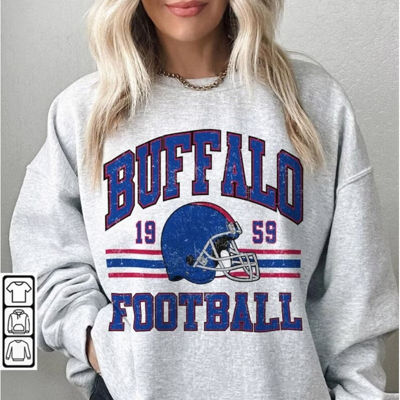 Vintage Buffalo Football Sweatshirt, Shirt Retro Style 90s Vintage Unisex Crewneck, Graphic Tee Gift For Football Fan Sport.jpg