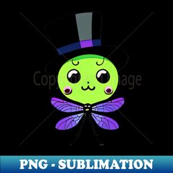 Dragonfly with a top hat - Retro PNG Sublimation Digital Download - Unlock Vibrant Sublimation Designs