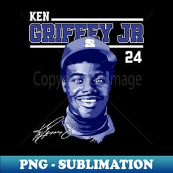 ken griffey jr the kid basketball legend signature vintage retro 80s 90s bootleg rap style - premium sublimation digital download - create with confidence