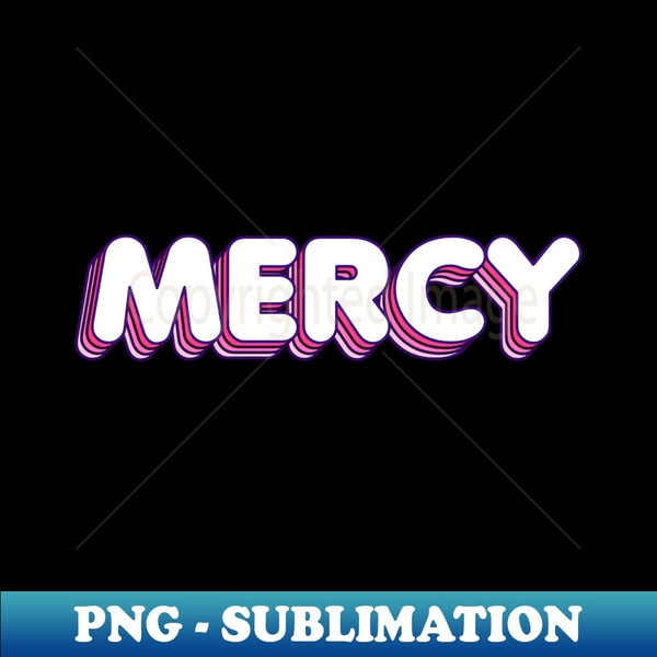 Pink Layers Mercy Name Label - Artistic Sublimation Digital | Inspire ...