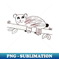 childrens drawing kangaroo bear koala on a tree - Signature Sublimation PNG File - Add a Festive Touch to Every Day