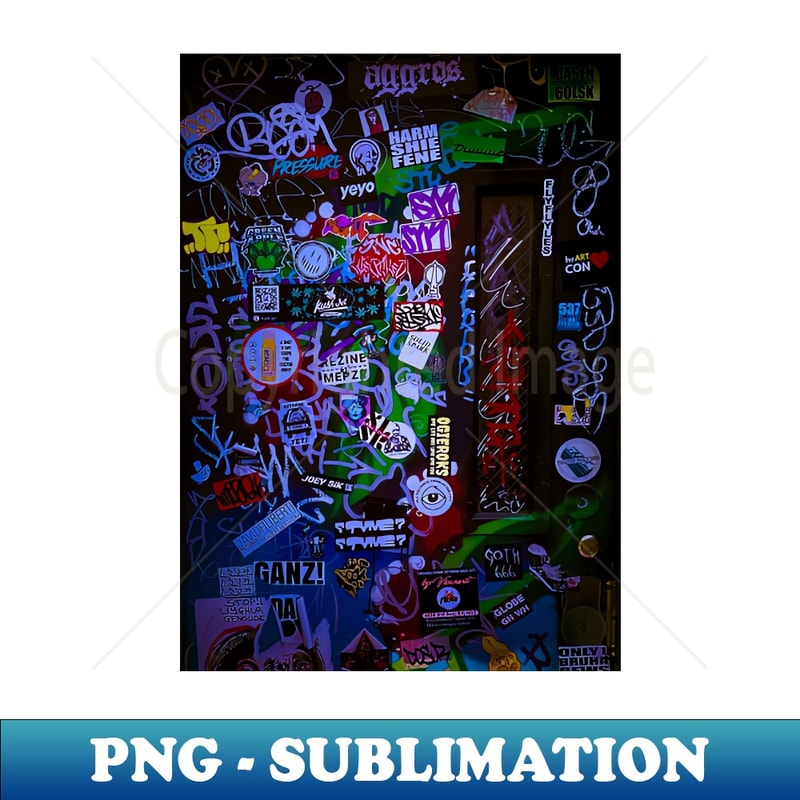 Street Graffiti Tag Stickers NYC - Signature Sublimation PNG | Inspire ...