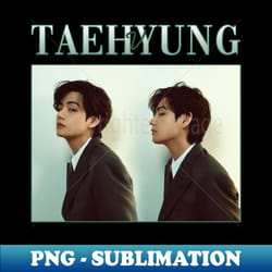 bts - taehyung v retro tshirt - decorative sublimation png file - bring your designs to life