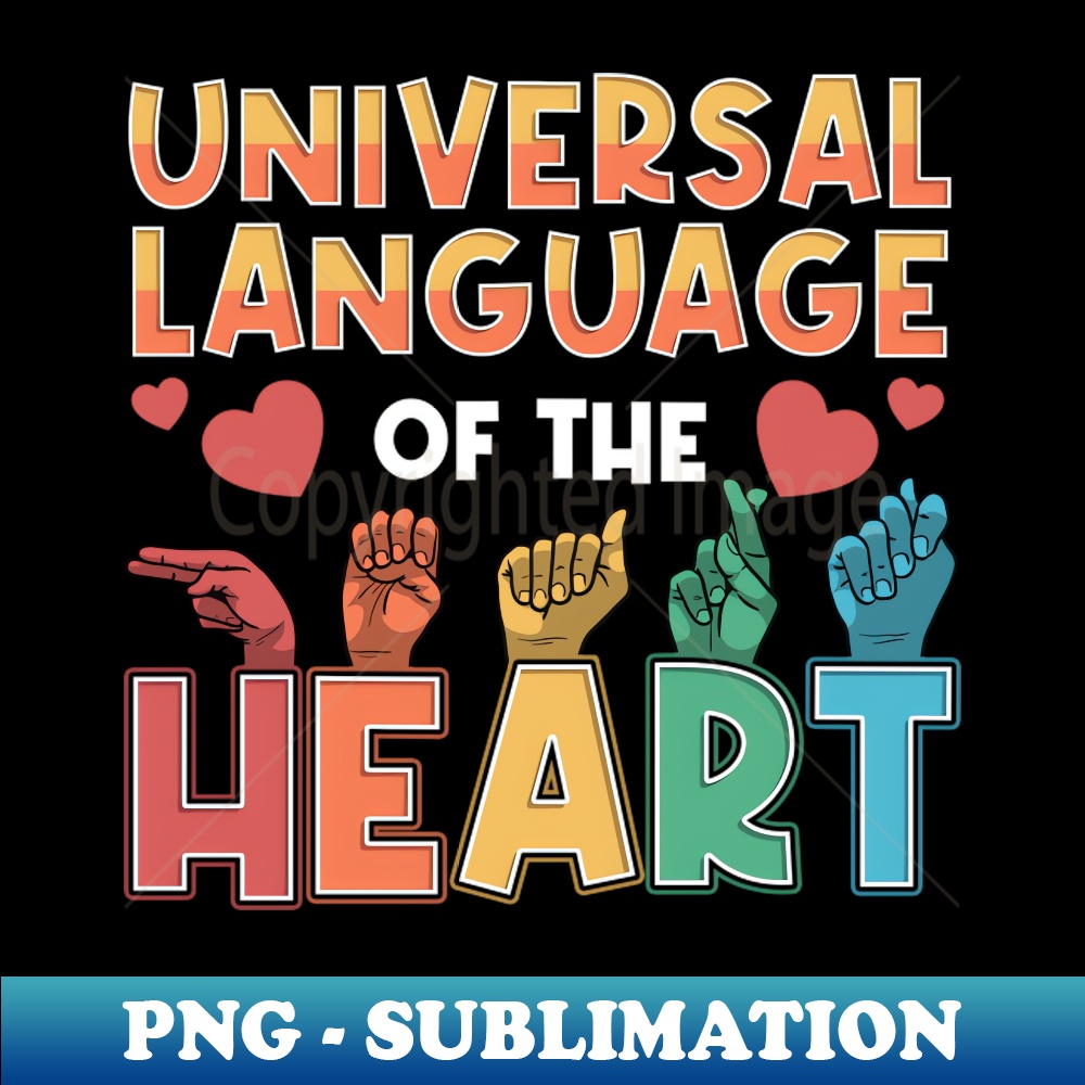 ASL Sign Language Teacher Deaf Person Signage Alphabet Heart | Inspire ...