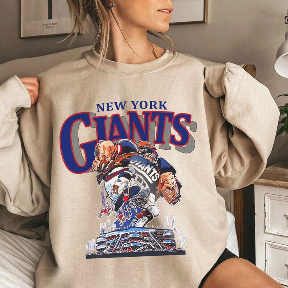 Giants Football Sweatshirt, Shirt Retro Style 90s Vintage Unisex Crewneck, Graphic Tee Gift For Football Fan Sport, Football Hoodie.jpg